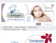 Tablet Screenshot of anaya.ca