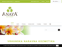 Tablet Screenshot of anaya.si